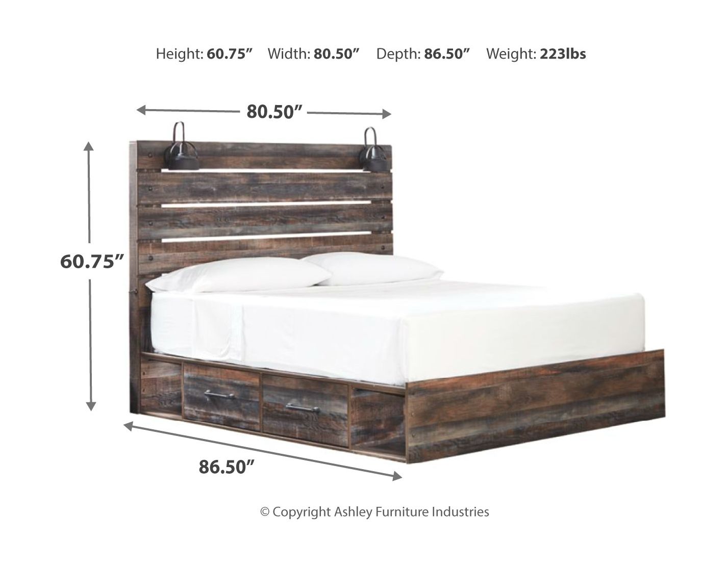 Drystan - Panel Bed - Urban Living Furniture (Los Angeles, CA)