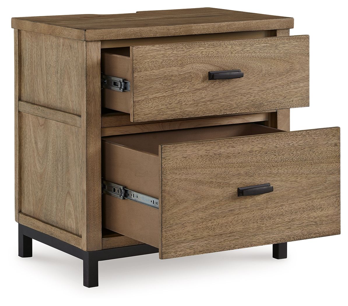 Tomtyn - Light Brown - Two Drawer Night Stand - Urban Living Furniture (Los Angeles, CA)