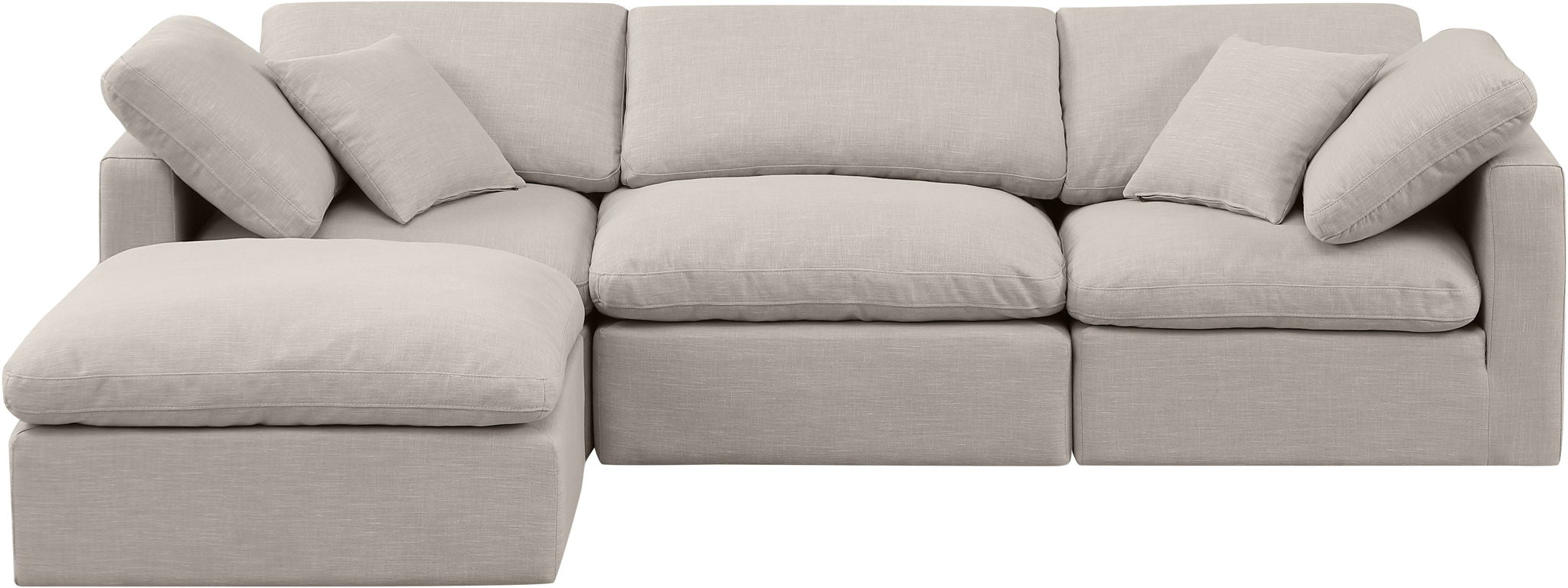 Indulge - Linen 4 Piece Modular Sectional With Chaise - Urban Living Furniture (Los Angeles, CA)