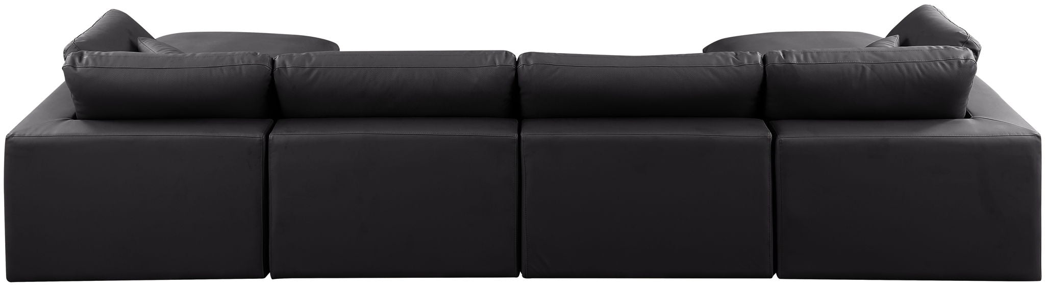 Comfy - 6 Piece Faux Leather Modular Double Chaise Sectional - Urban Living Furniture (Los Angeles, CA)