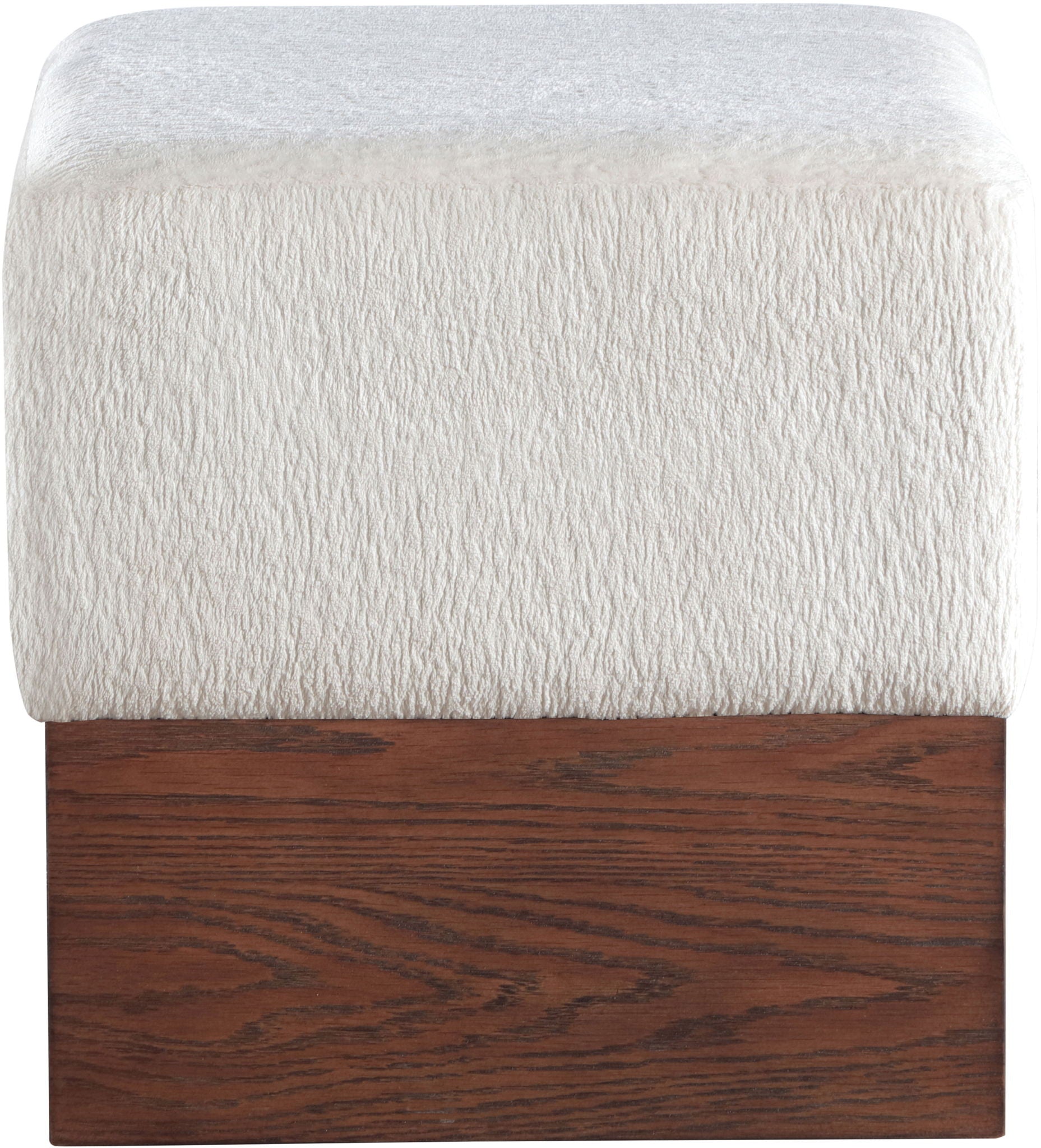 Havre - Ottoman / Stool With Brown Base - Urban Living Furniture (Los Angeles, CA)