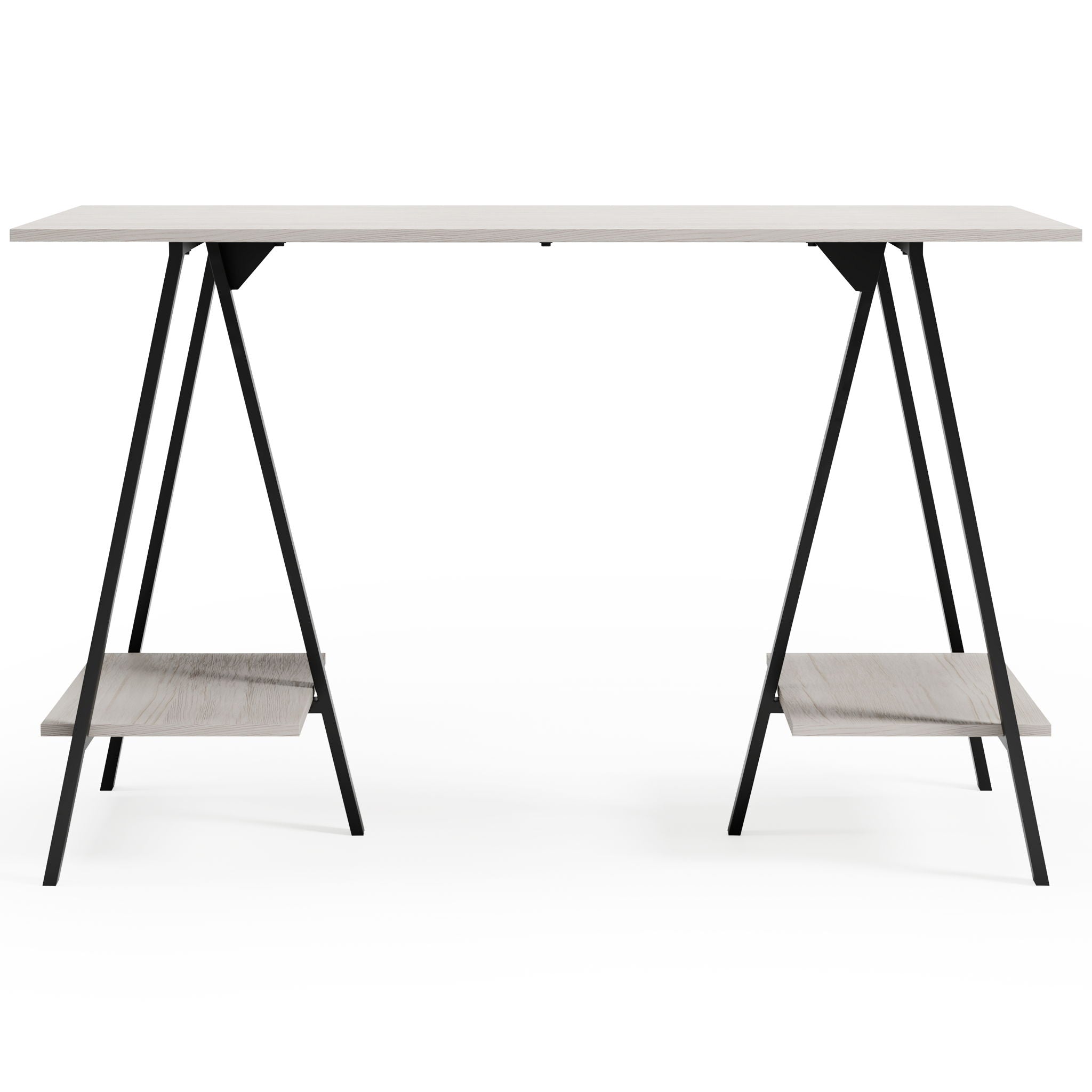Bayflynn - White / Black - Home Office Desk - 2 Fixed Shelves - Urban Living Furniture (Los Angeles, CA)