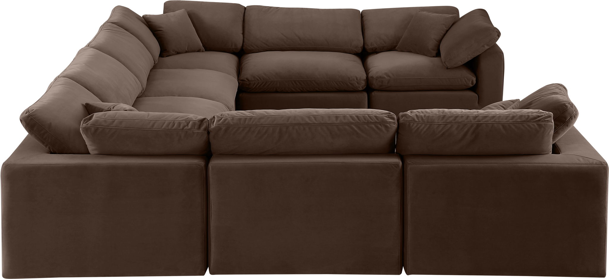 Comfy - 8 Piece Velvet Modular Sectional - Urban Living Furniture (Los Angeles, CA)