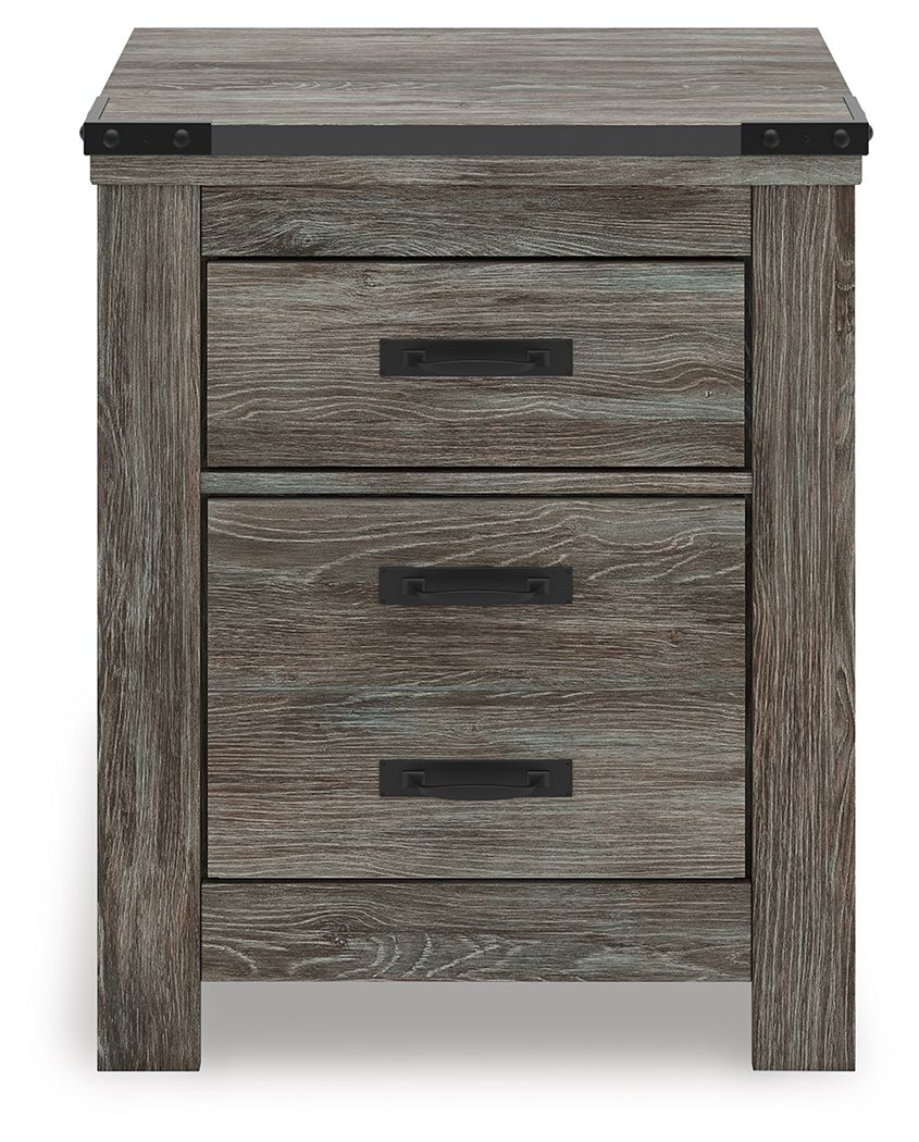 Frandern - Gray - Two Drawer Night Stand - Urban Living Furniture (Los Angeles, CA)