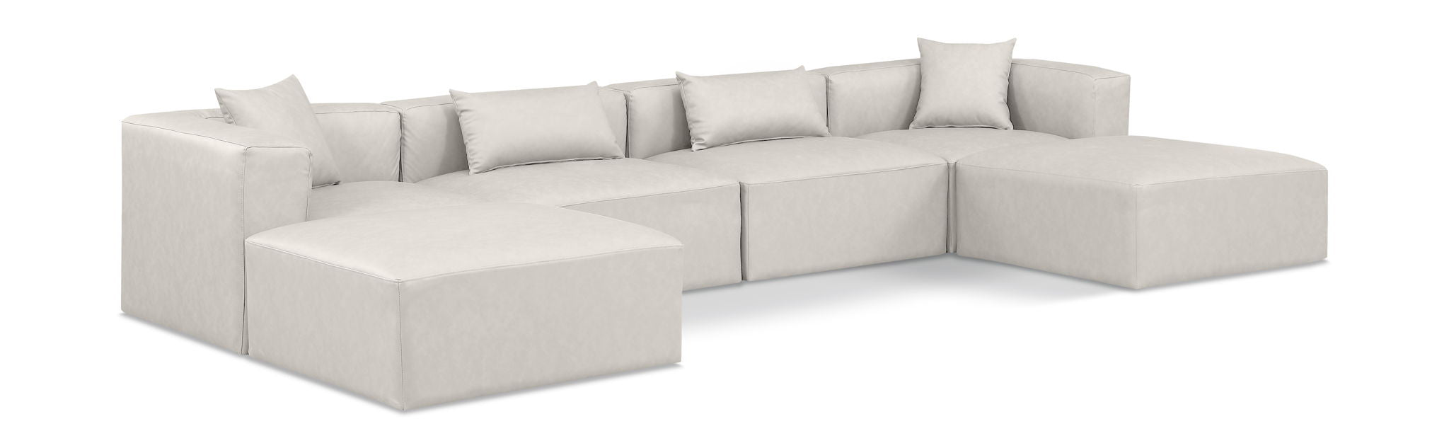 Cube - 6 Piece Modular Double Chaise Sectional - Urban Living Furniture (Los Angeles, CA)