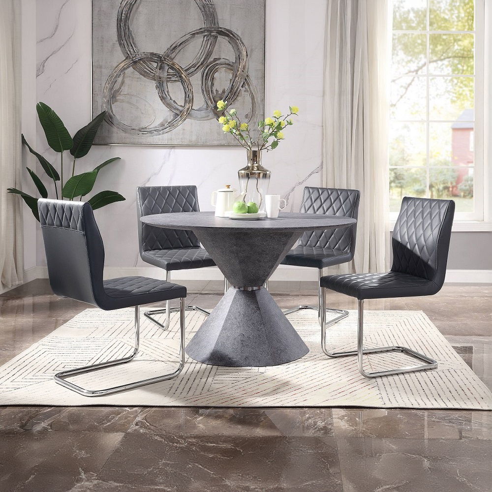 Ansonia - Dining Table - Faux Concrete - Urban Living Furniture (Los Angeles, CA)