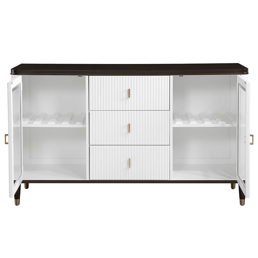 Carena - Server - White & Brown Finish - Urban Living Furniture (Los Angeles, CA)