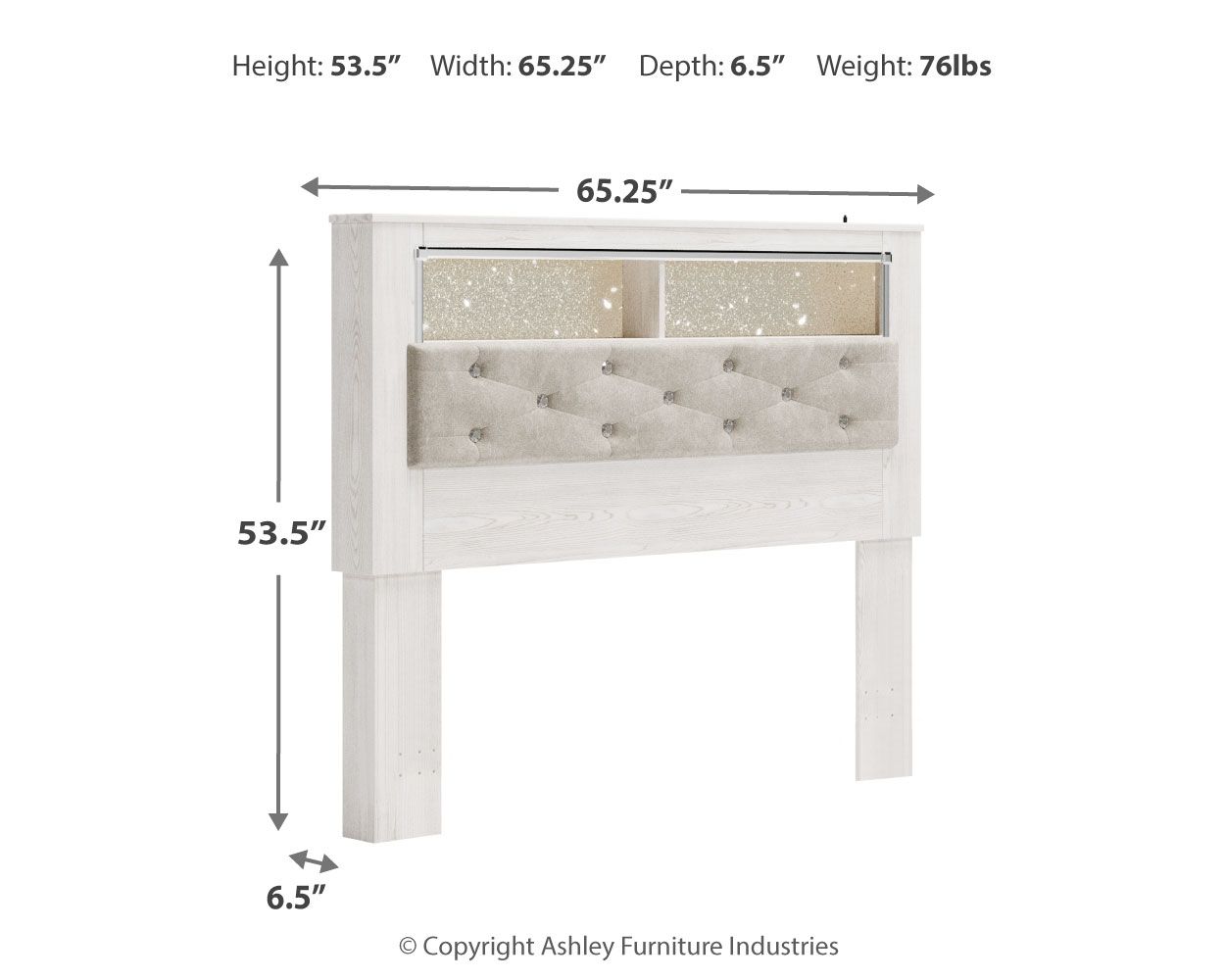 Altyra - Panel Bookcase Headboard - Urban Living Furniture (Los Angeles, CA)