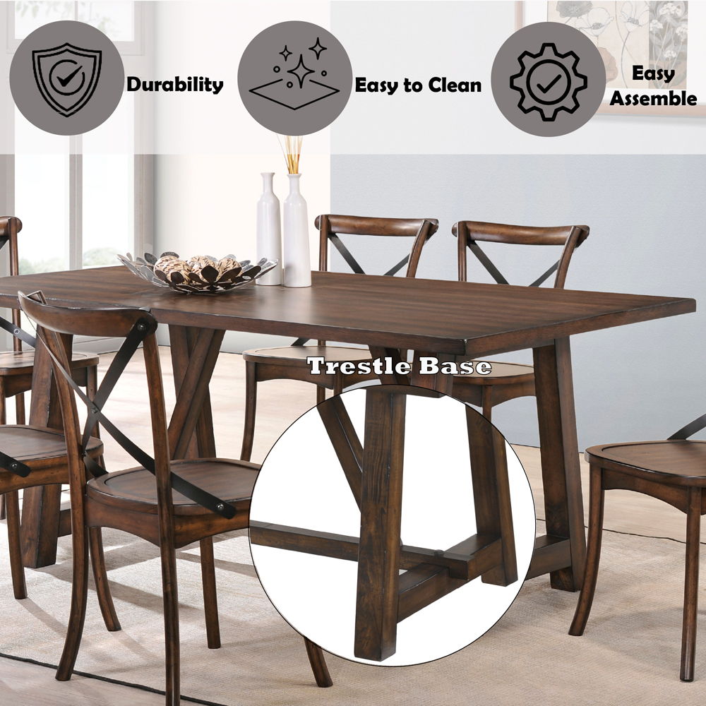 Kaelyn - Dining Table - Dark Oak - Urban Living Furniture (Los Angeles, CA)