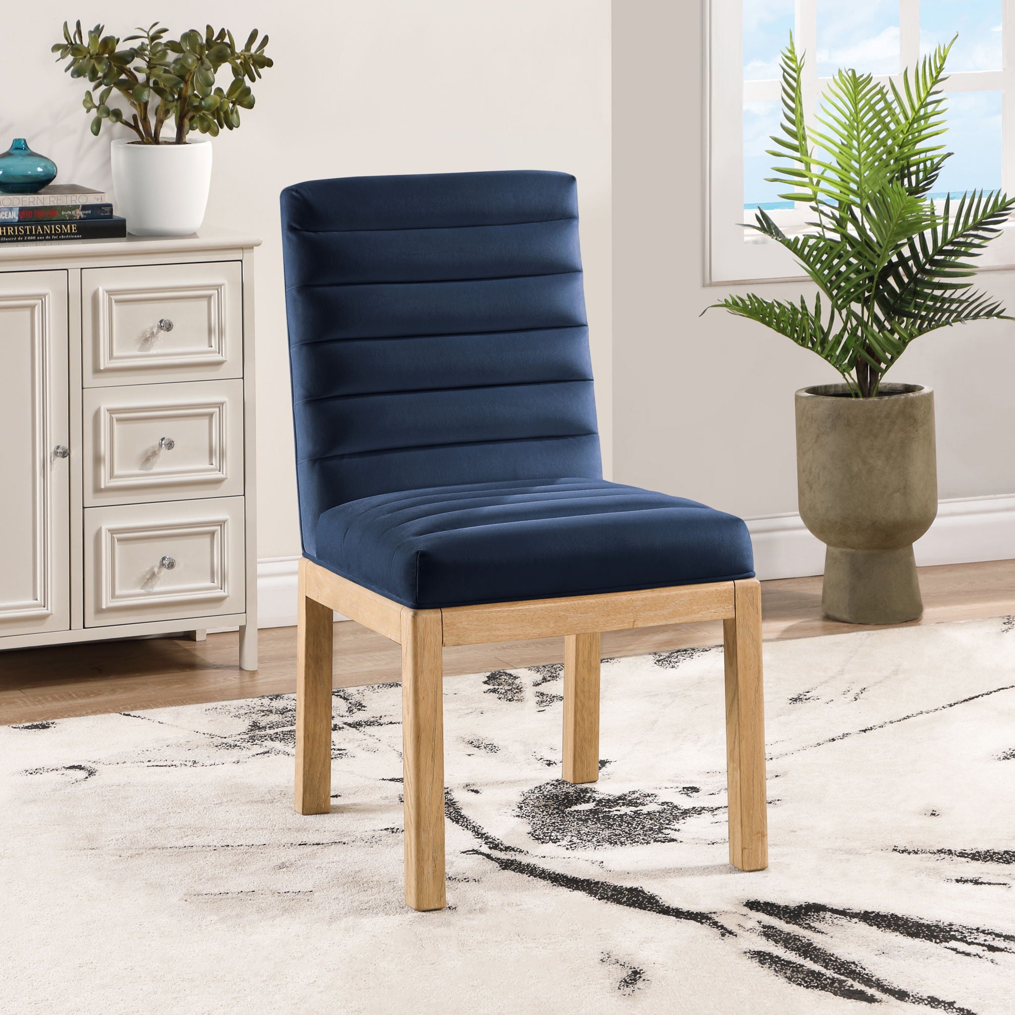 Evelyn - Dining Chair With Natural Legs - Urban Living Furniture (Los Angeles, CA)