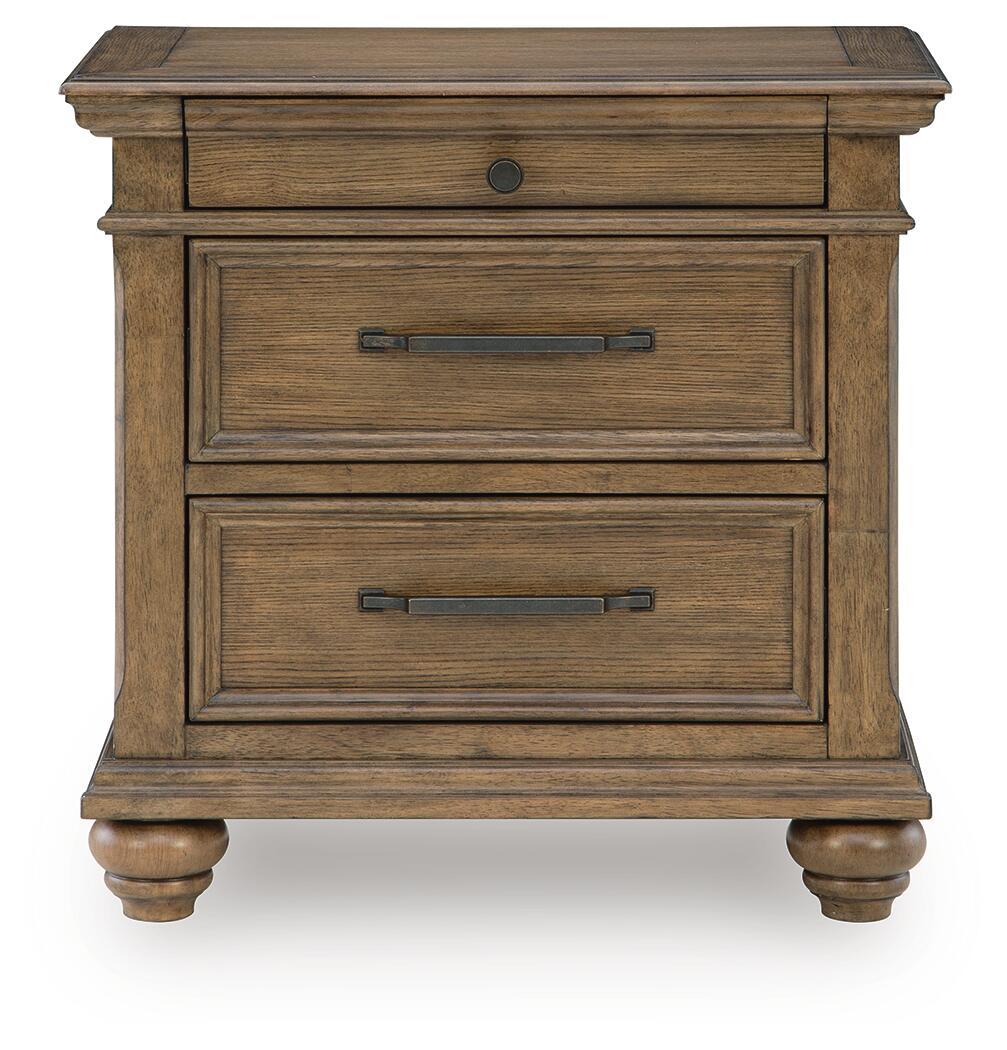 Karallin - Three Drawer Night Stand - Medium Brown - Urban Living Furniture (Los Angeles, CA)