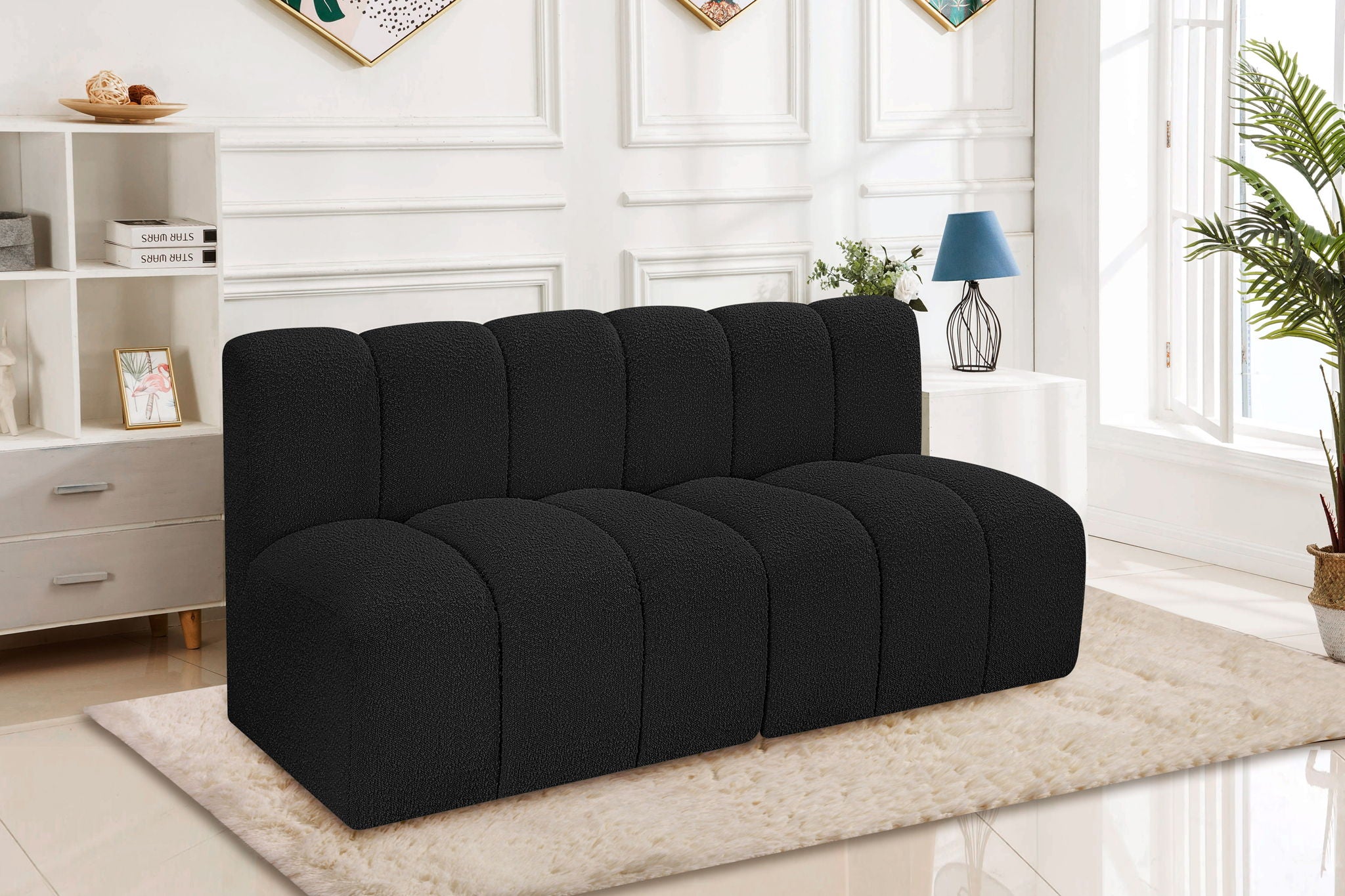 Arc - Boucle Fabric 2 Seats Modular Sofa - Urban Living Furniture (Los Angeles, CA)