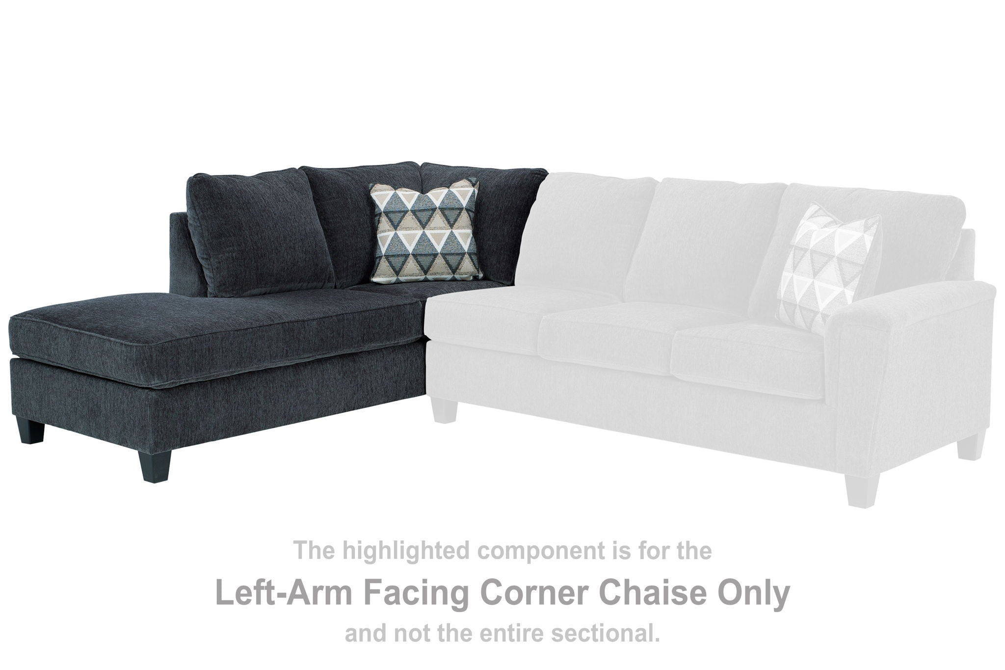 Abinger - Smoke - LAF Corner Chaise - Urban Living Furniture (Los Angeles, CA)
