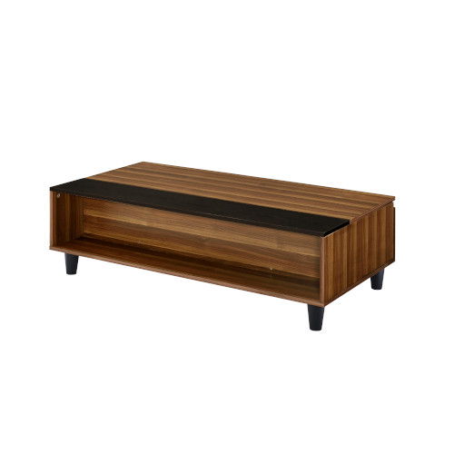 Avala - Coffee Table With Lift Top - Walnut & Black - Urban Living Furniture (Los Angeles, CA)
