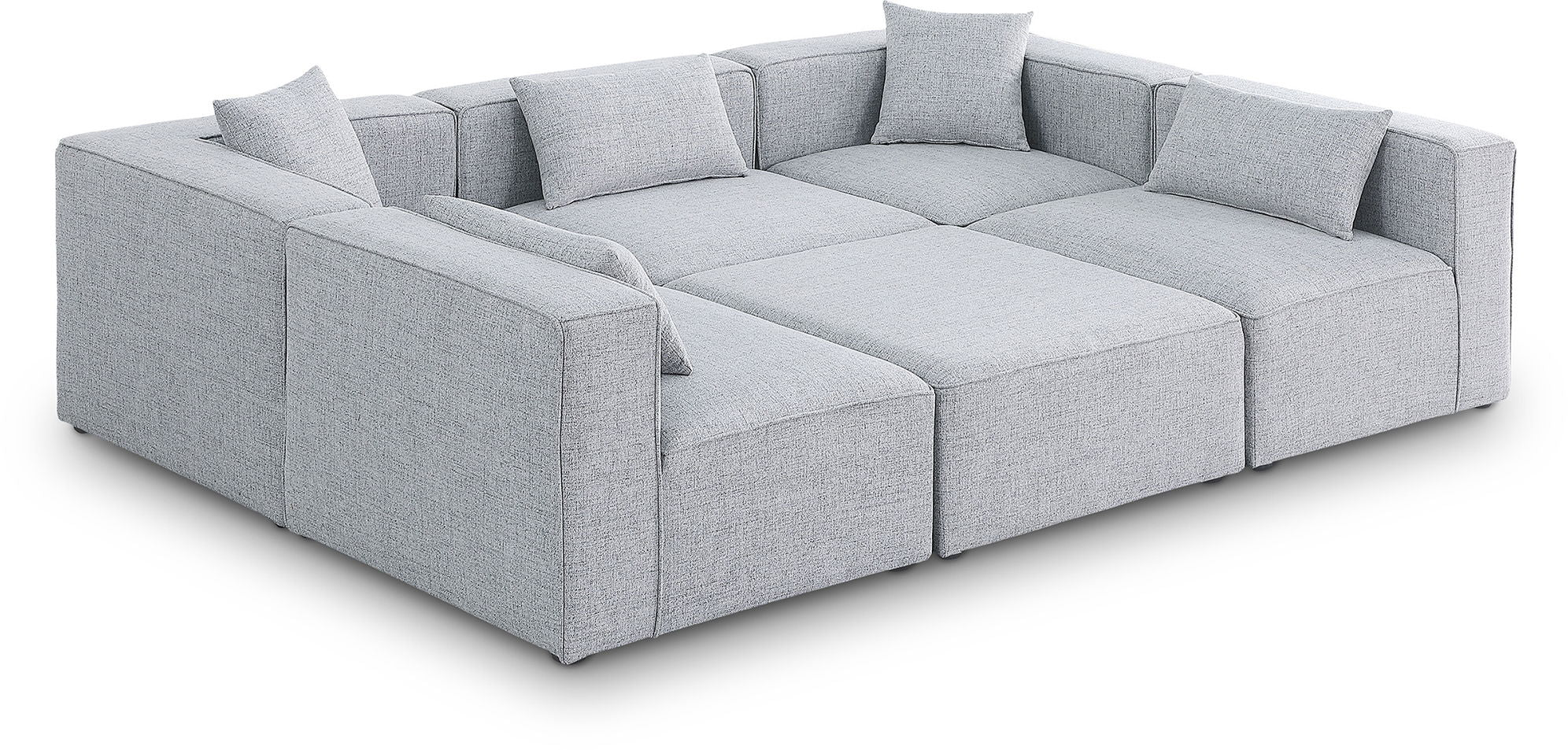 Cube - Linen 6 Piece Modular Sectional - Urban Living Furniture (Los Angeles, CA)