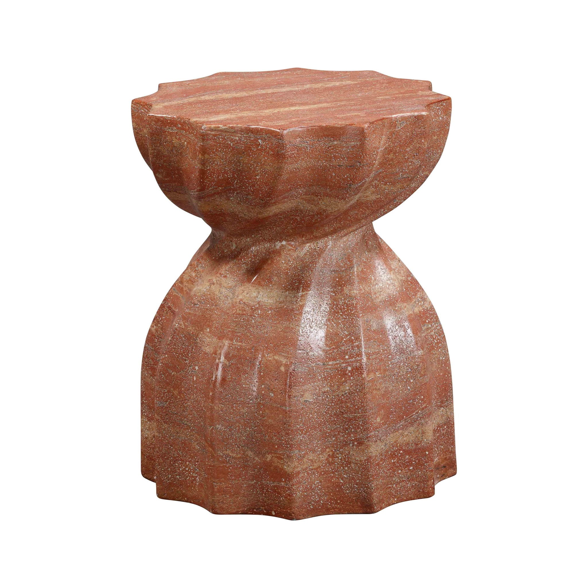 Turin - Faux Marble Indoor / Outdoor Concrete Stool - Urban Living Furniture (Los Angeles, CA)