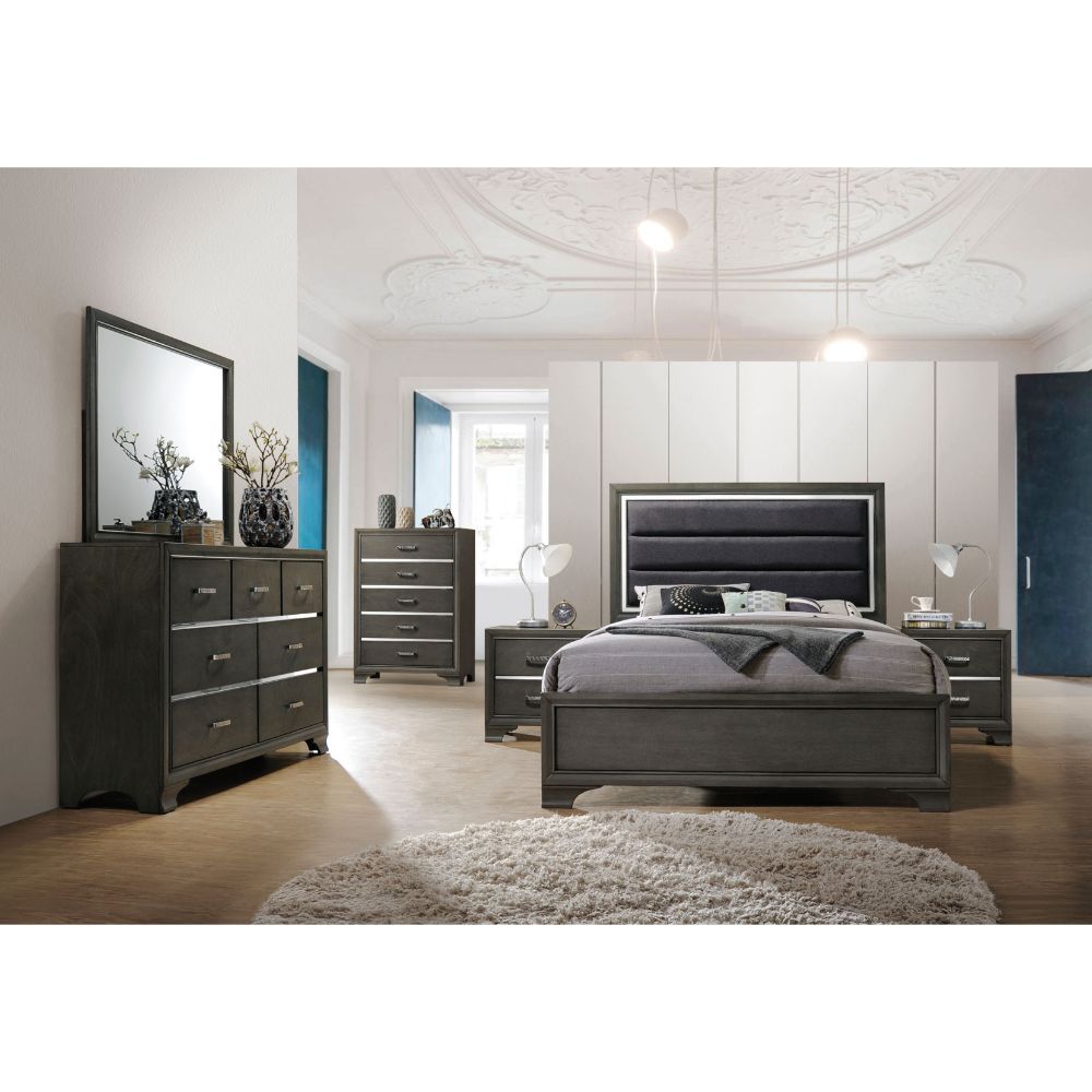 Carine II - Nightstand - Gray - Urban Living Furniture (Los Angeles, CA)