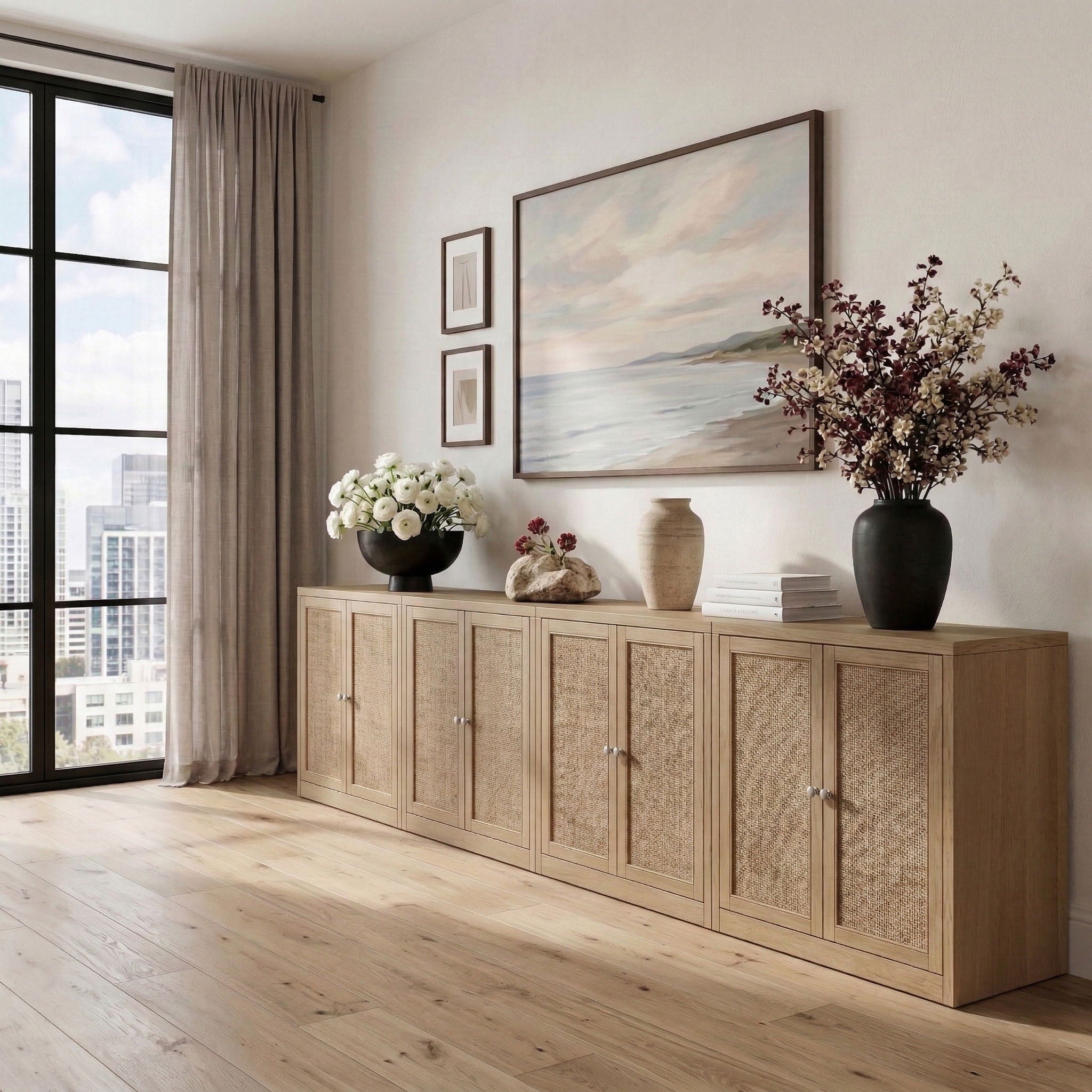 Vero - Solid Wood And Oak Venee Sideboard/Buffet - Urban Living Furniture (Los Angeles, CA)