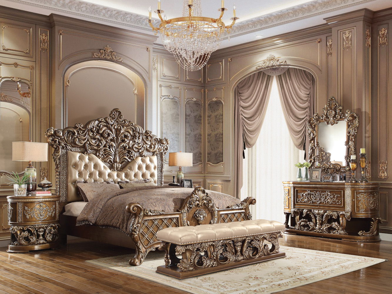 Constantine - Mirror - Brown & Gold