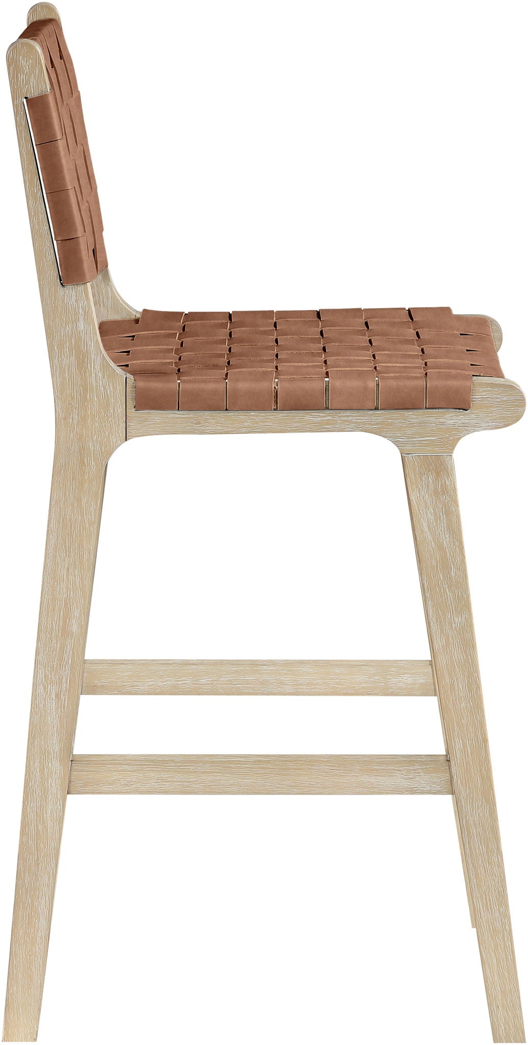 Entwine - Vegan Leather Upholstered Counter Stool - Painted Natural - Urban Living Furniture (Los Angeles, CA)