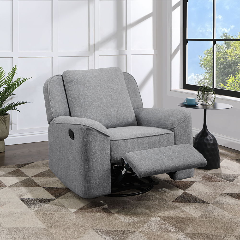 Destiny - Glider Recliner With Swivel - Gray Linen - Urban Living Furniture (Los Angeles, CA)