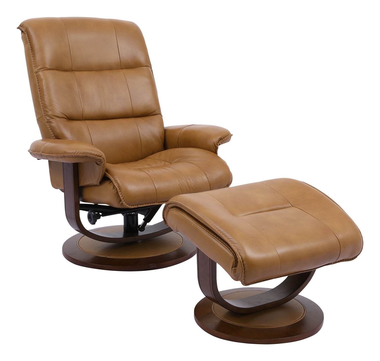 Knight - Manual Reclining Swivel Chair and Ottoman - Urban Living Furniture (Los Angeles, CA)