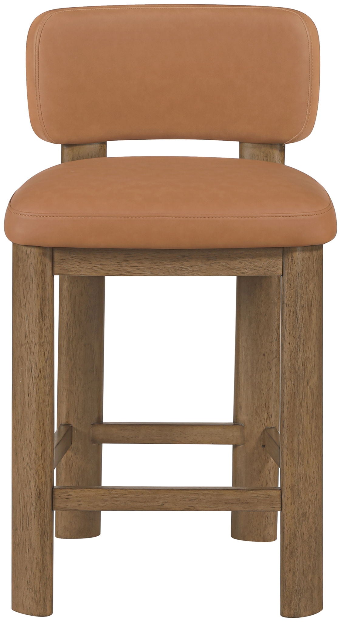 Paloma - Faux Leather Upholstered Counter Stool (Set of 2) - Brown Frame - Urban Living Furniture (Los Angeles, CA)