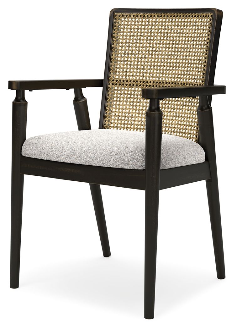 Galliden - Black - Dining Upholstered Arm Chair (Set of 2) - Urban Living Furniture (Los Angeles, CA)
