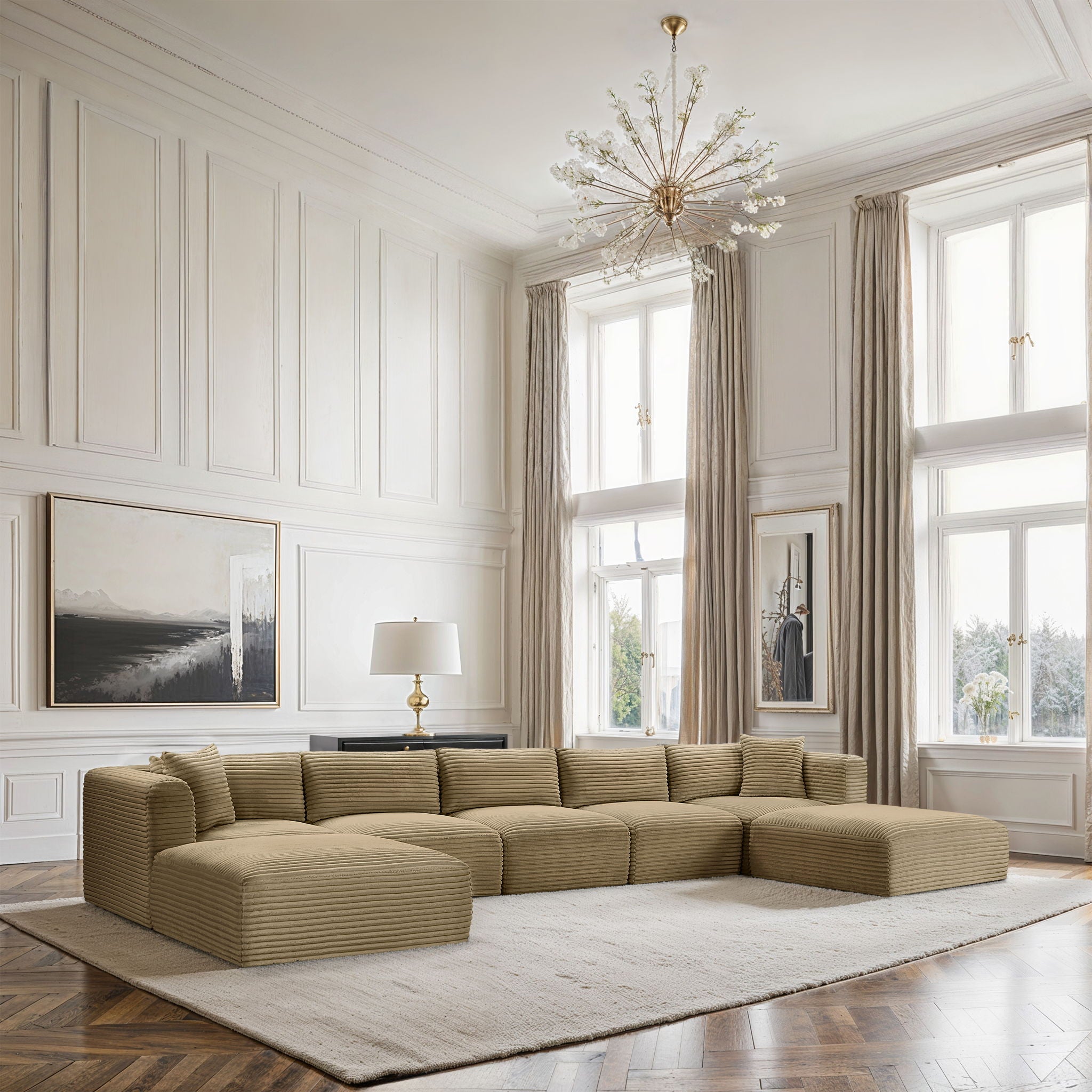 Shaggy - 7 Piece Modular Sectional With 2 Ottomans - Urban Living Furniture (Los Angeles, CA)