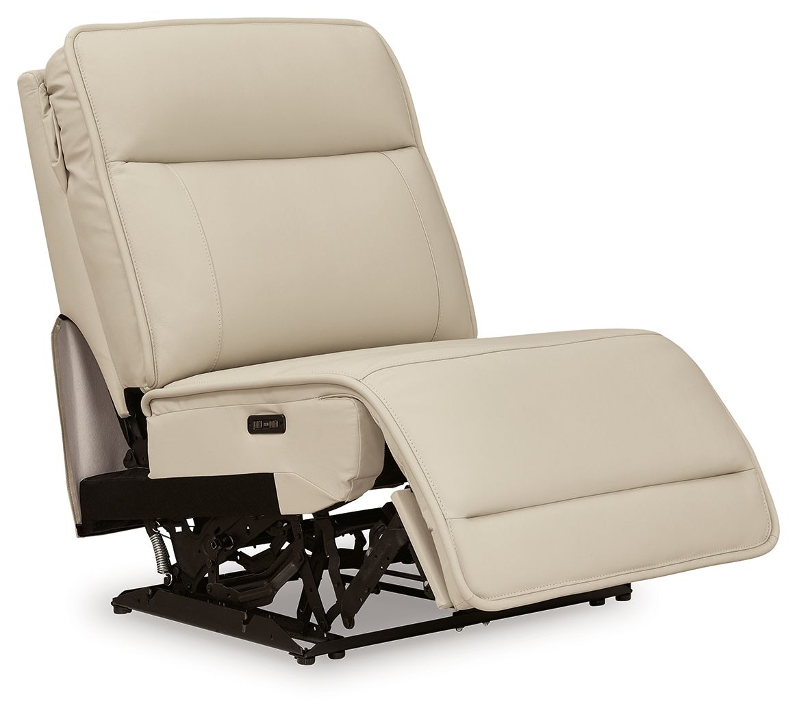 Double Deal - Almond - Power Armless Recliner With Adj Headrest - Urban Living Furniture (Los Angeles, CA)