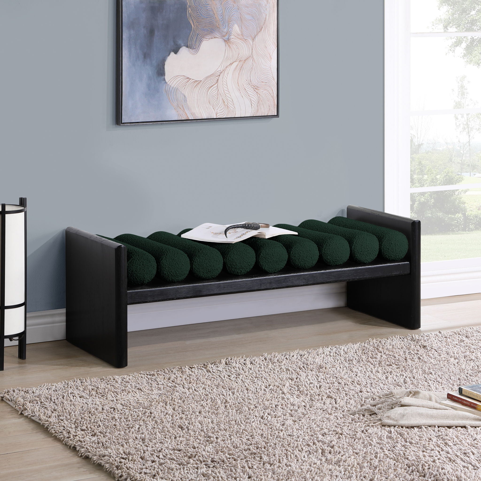 Waverly - Bench With Black Frame - Urban Living Furniture (Los Angeles, CA)