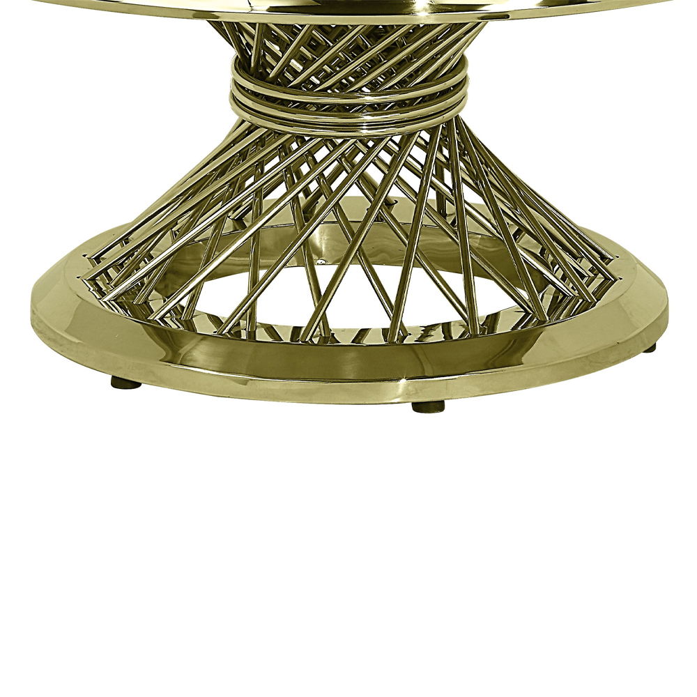 Fallon - Coffee Table With Engineered Stone Top - Gold - Urban Living Furniture (Los Angeles, CA)