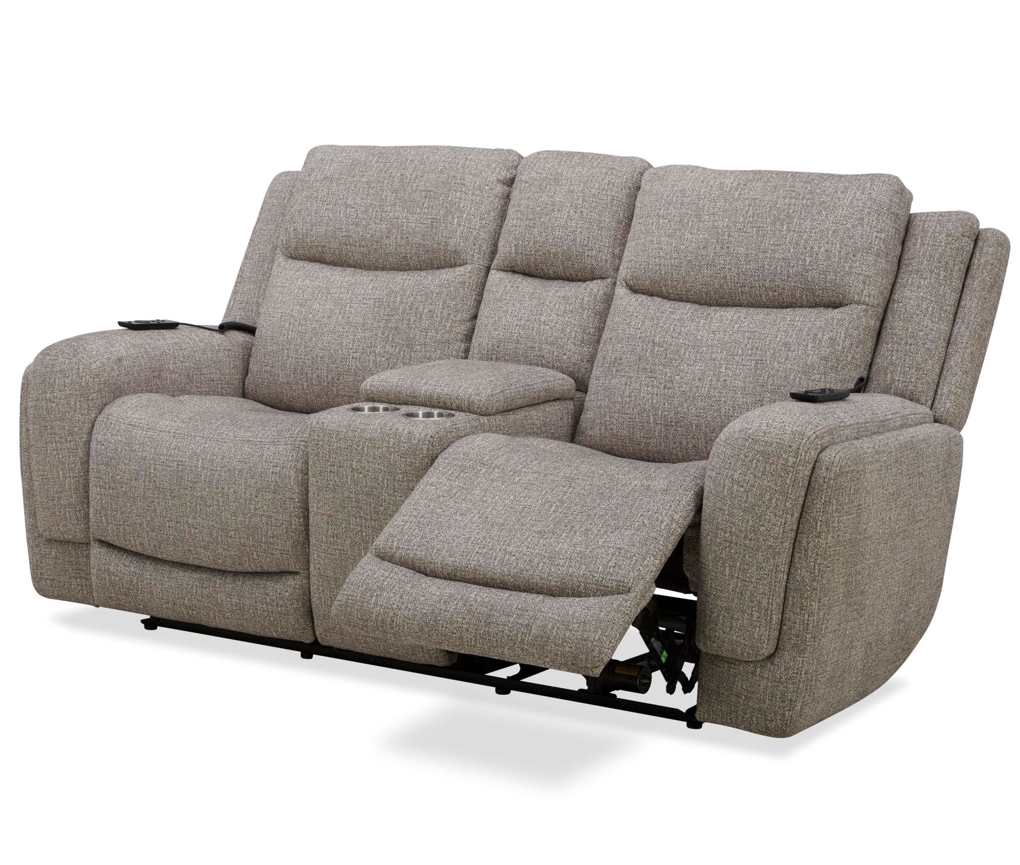 Penfield - Power Reclining Zero Gravity Console Loveseat With Heat, Massage And Speaker - Frappe - Urban Living Furniture (Los Angeles, CA)