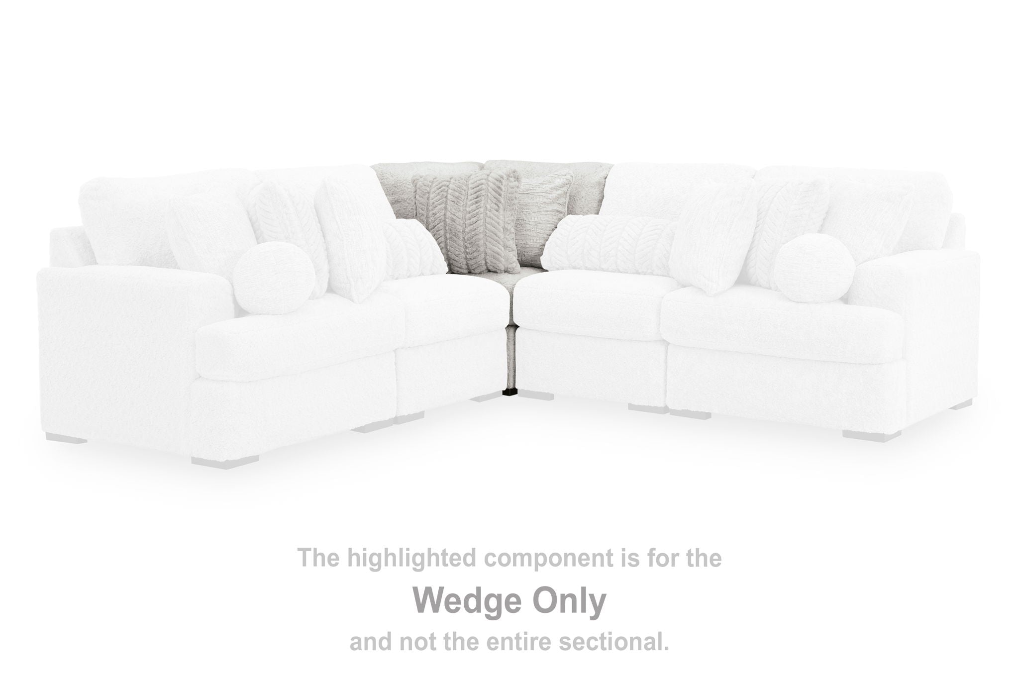 Cuddle Plush - Arctic - Wedge - Urban Living Furniture (Los Angeles, CA)