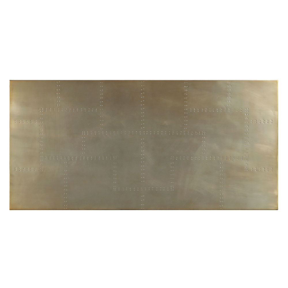 Jennavieve - Executive Writing Desk - Gold Aluminum - Urban Living Furniture (Los Angeles, CA)