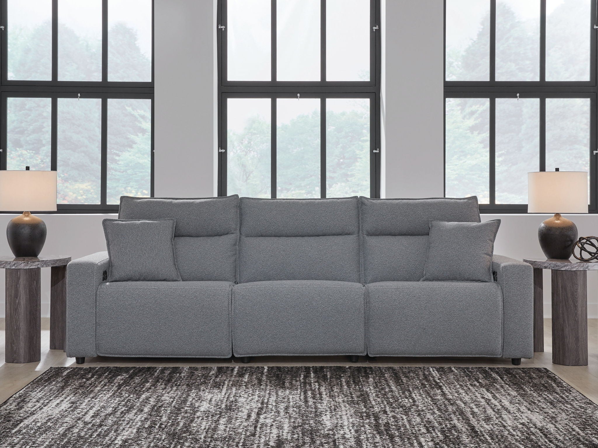 ModMax II - Salt And Pepper - Reclining Sectional - Urban Living Furniture (Los Angeles, CA)