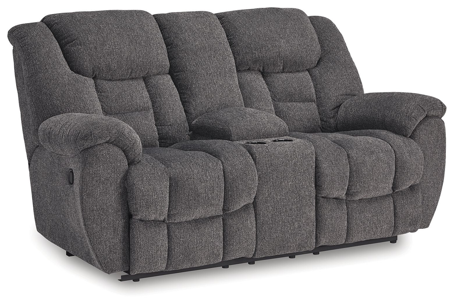 Foreside - Charcoal - Dbl Reclining Loveseat with Console - Urban Living Furniture (Los Angeles, CA)
