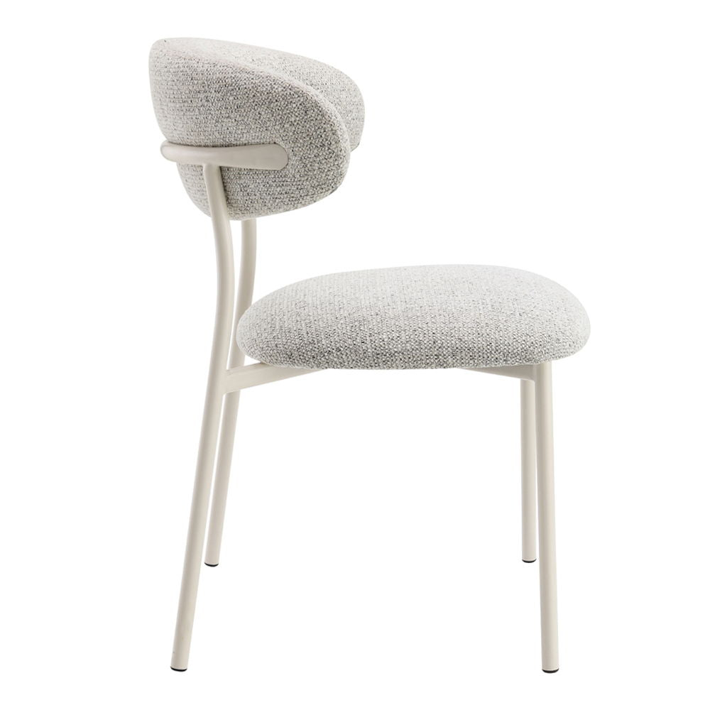 Kalam - Side Chair (Set of 2) - Gray Fabric & Beige - Urban Living Furniture (Los Angeles, CA)