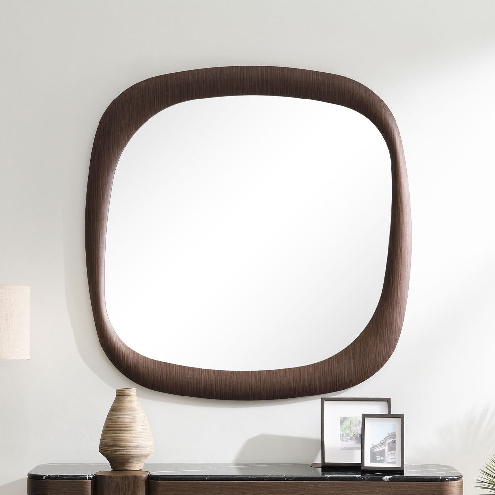 Dana - Accent Mirror - Dark Walnut - Urban Living Furniture (Los Angeles, CA)