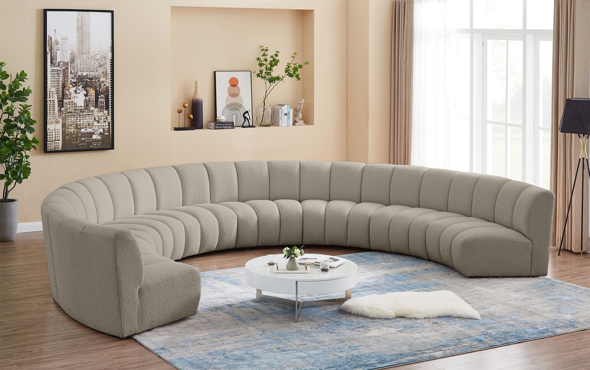 Infinity - 8 Piece Boucle Modular Sectional - Urban Living Furniture (Los Angeles, CA)