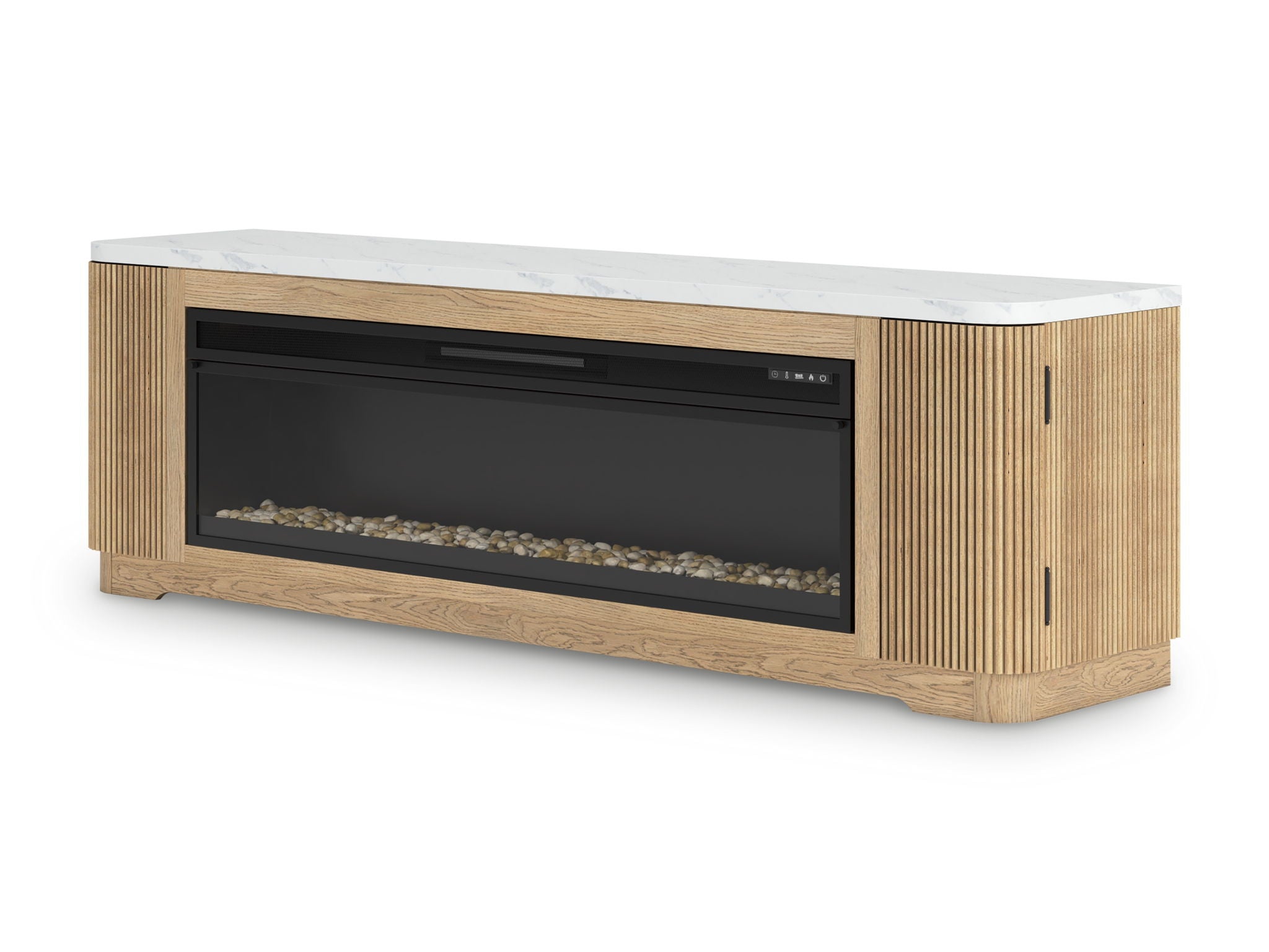 Camdill - Light Brown - 80" TV Stand With Electric Fireplace - Urban Living Furniture (Los Angeles, CA)
