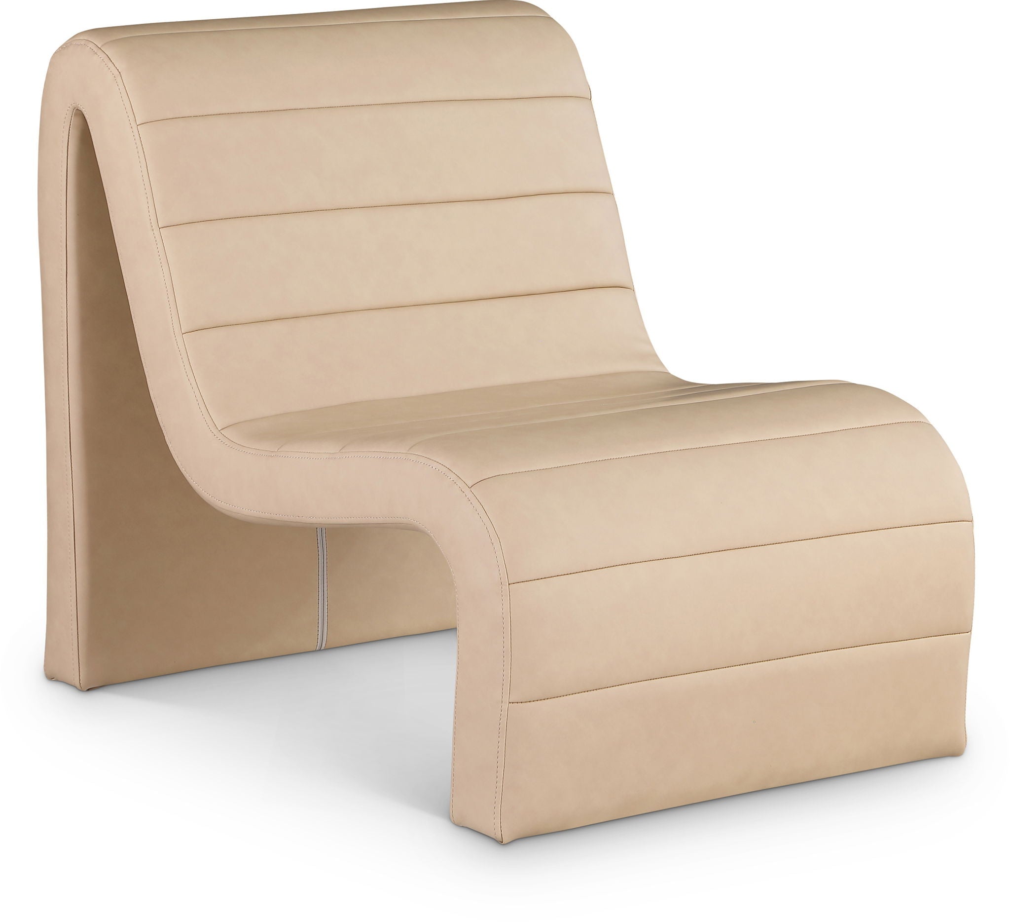 Ivy - Faux Leather Accent Chair - Tan - Urban Living Furniture (Los Angeles, CA)