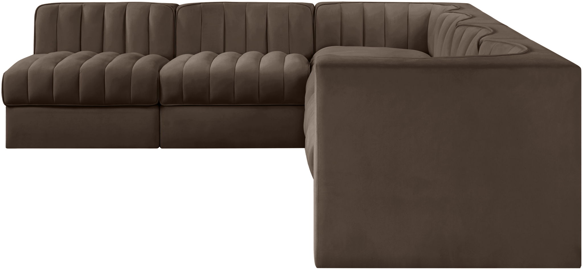 Rummi - Velvet Performance Fabric Upholstered 6 Piece Modular Sectional - Urban Living Furniture (Los Angeles, CA)