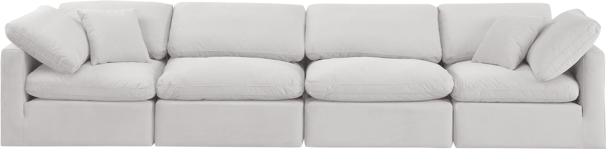 Indulge - Velvet 4 Seat Modular Sofa - Urban Living Furniture (Los Angeles, CA)