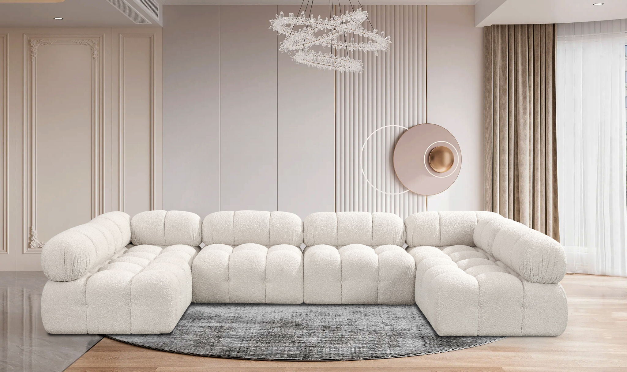 Ames - 6 Piece Fabric Modular Sectional - Urban Living Furniture (Los Angeles, CA)