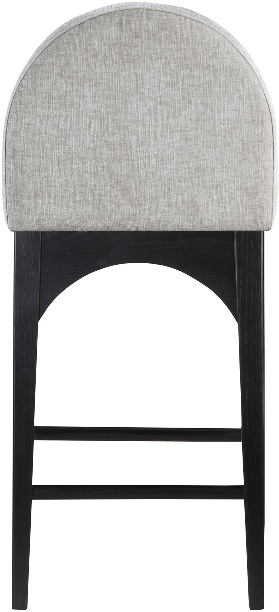Waldorf - Chenille Stool With Black Legs - Urban Living Furniture (Los Angeles, CA)