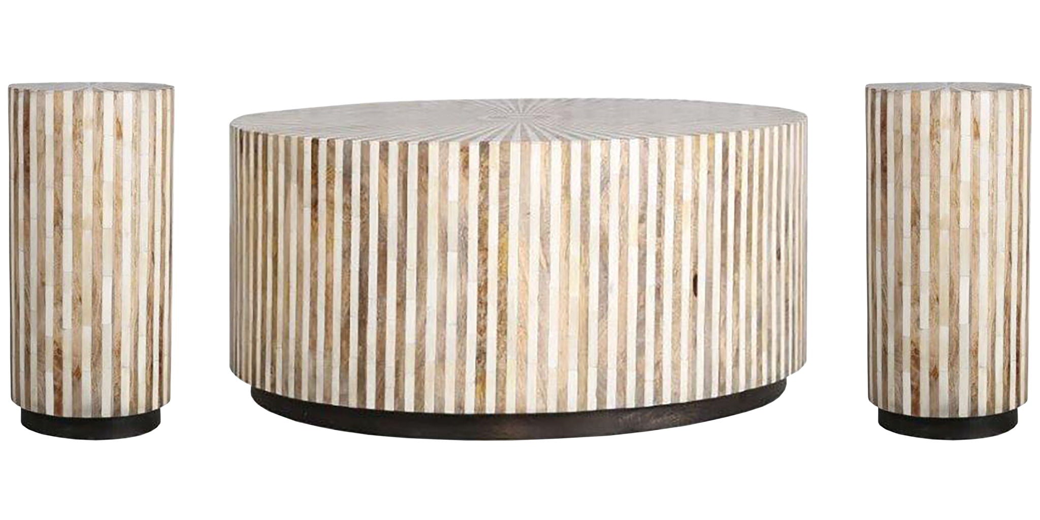 Crossings - Downtown Cocktail Table With 2 Chairside Tables - Amber - Urban Living Furniture (Los Angeles, CA)