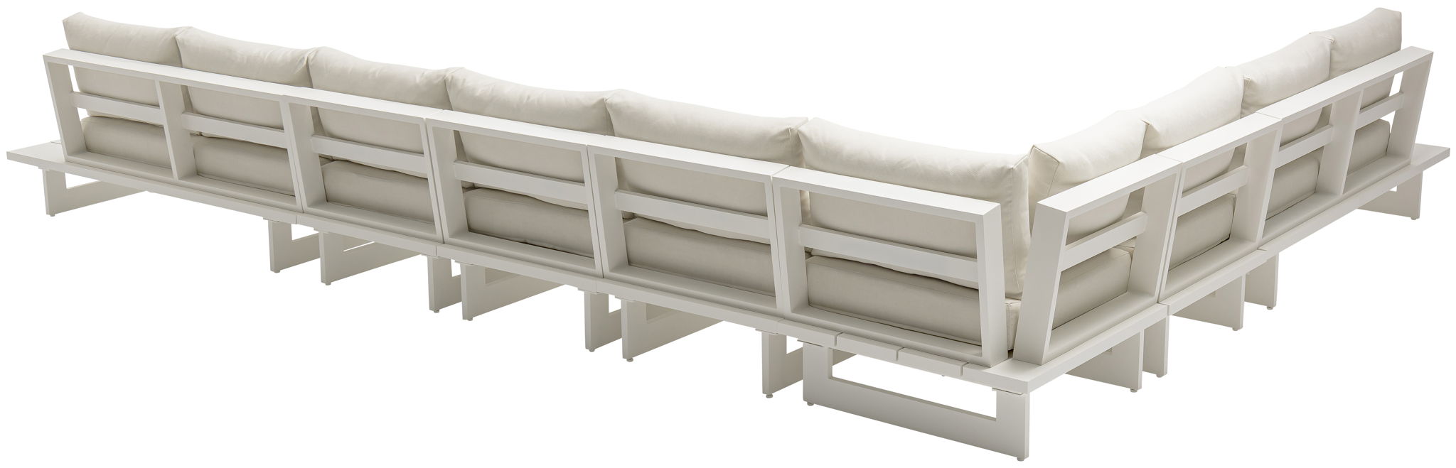 Maldives - 7 Piece Water Resistant Outdoor Patio Modular Sectional With White Base - Urban Living Furniture (Los Angeles, CA)