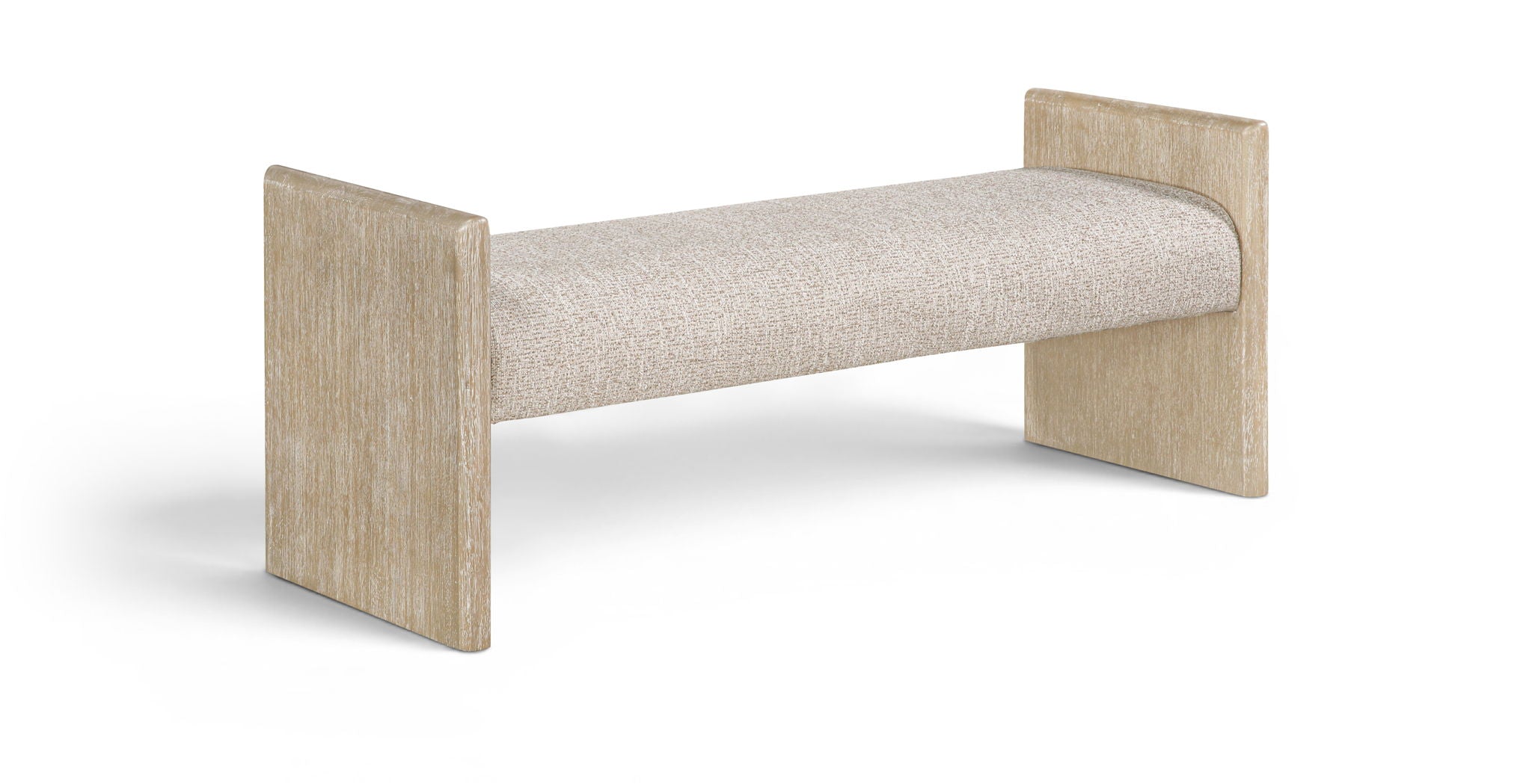 Hickory - Fabric Upholstered Bench - Natural Frame - Urban Living Furniture (Los Angeles, CA)