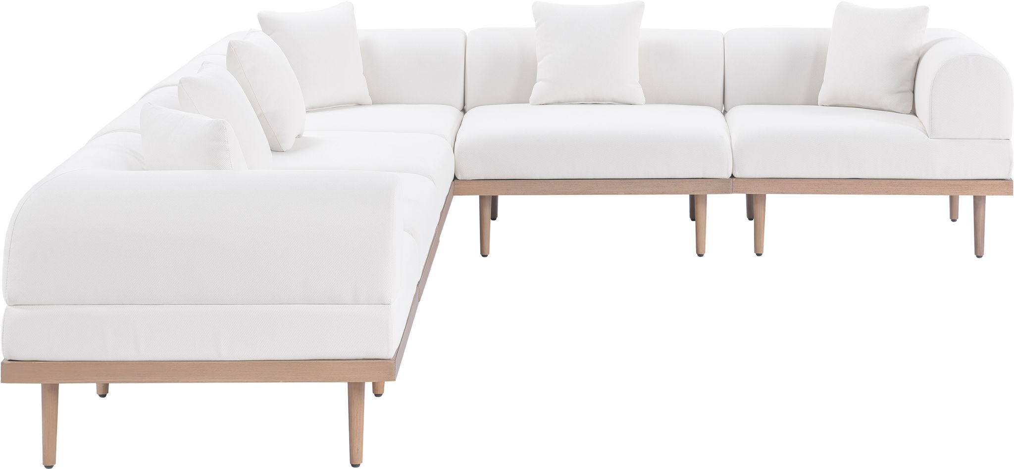 Laguna - 6 Piece 142" Outdoor Patio Modular Sectional - Urban Living Furniture (Los Angeles, CA)